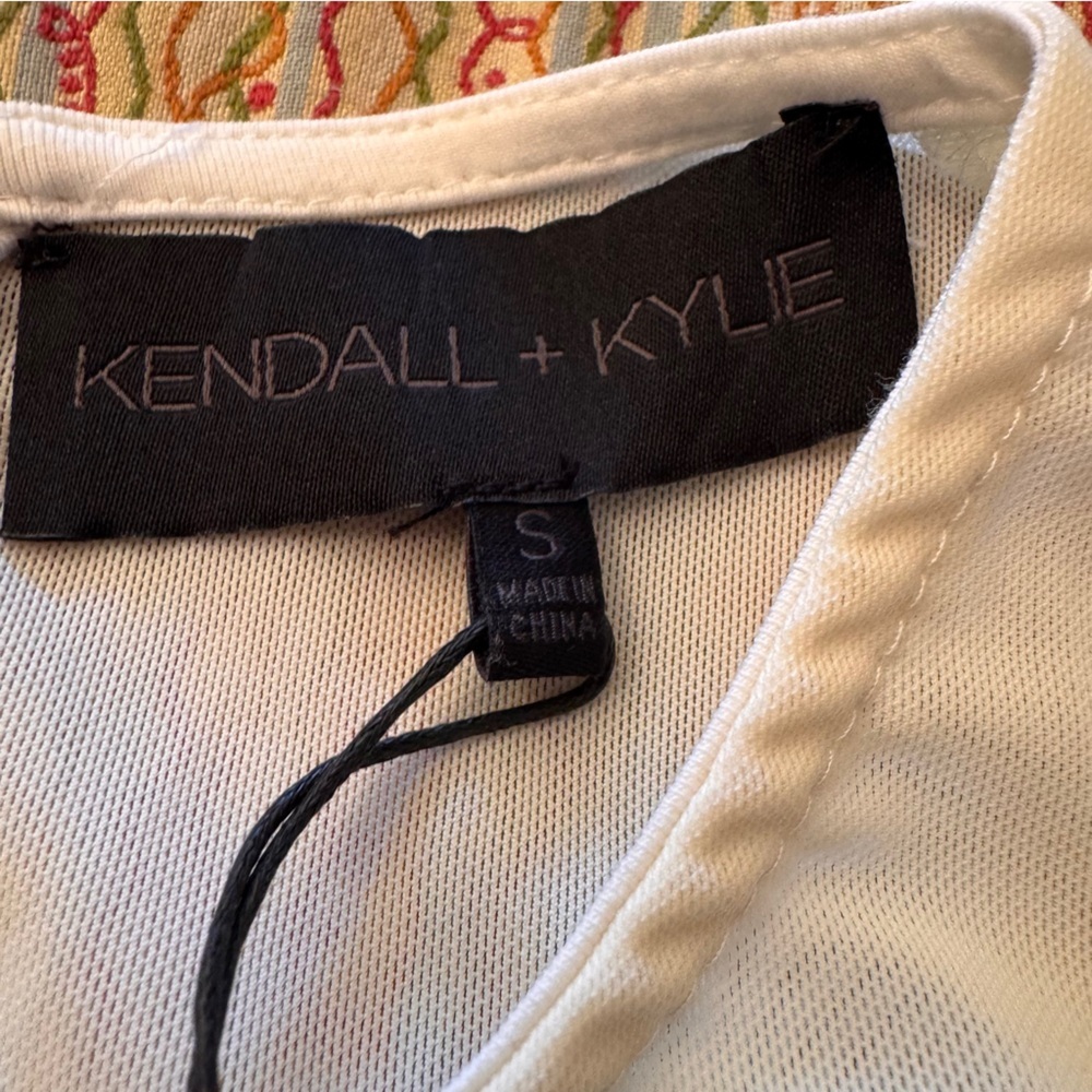 Kendall + Kylie Mesh White/Cream Body Suit Small Nwt — image 2 of 8